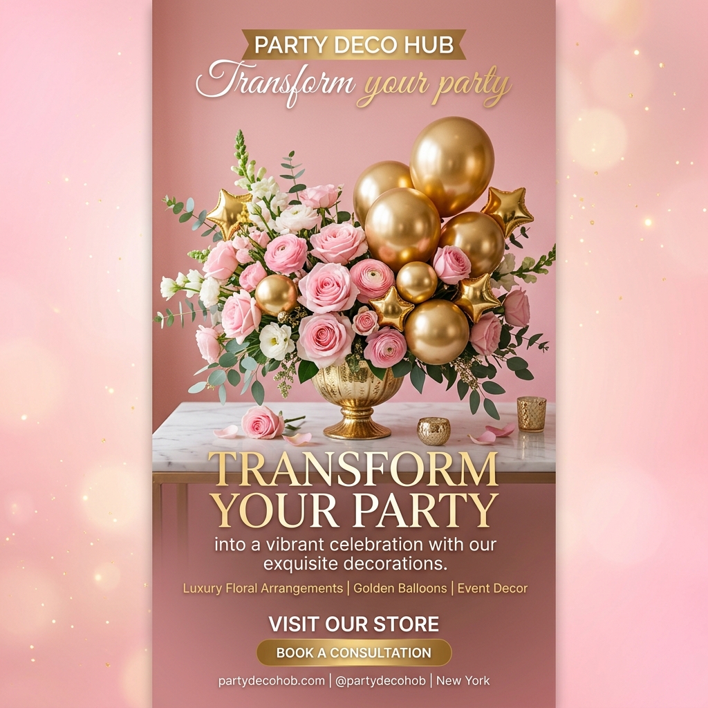 Transforme sua festa